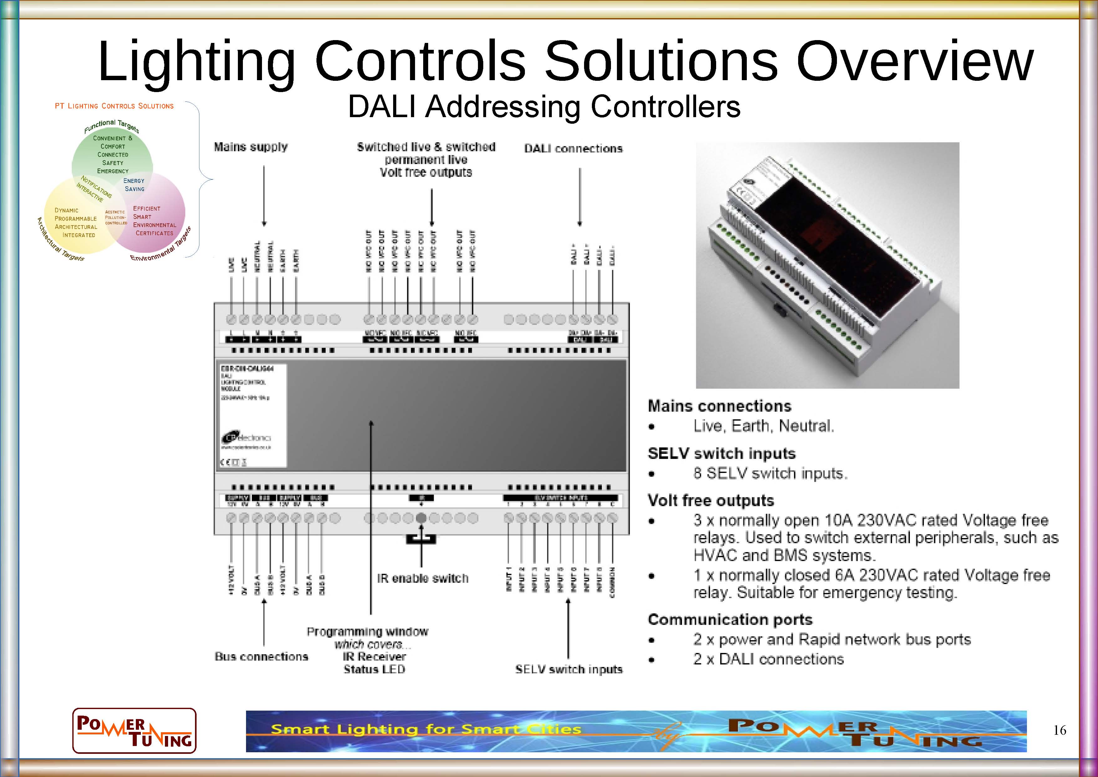 Key Features for RAPID DALI LCM Cpelectronics Legrand